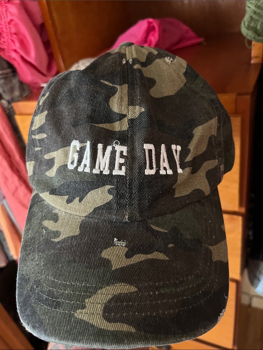 GAME DAY Camo Baseball Cap - Unbranded